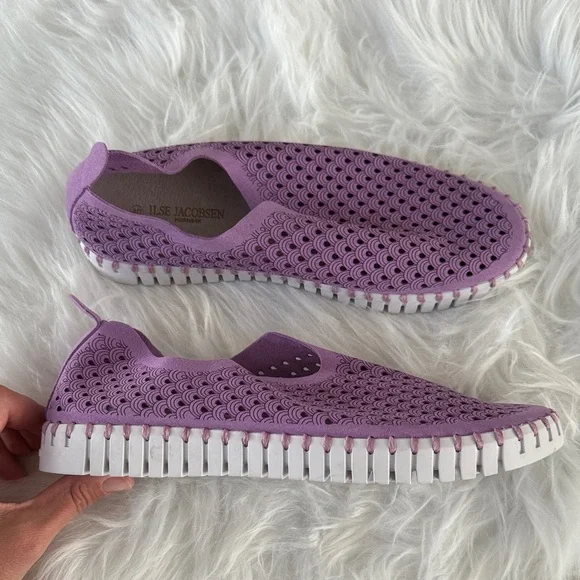 NWOT Ilse Jacobsen Tulip Flats in Bubble Lavender Color size 40 - Picture 2 of 10